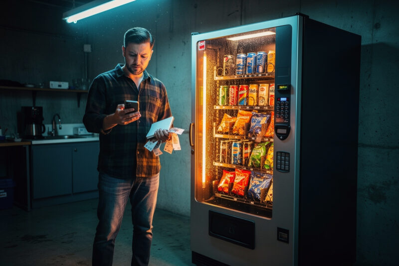 Distributeur automatique : combien ça rapporte vraiment par mois ?
